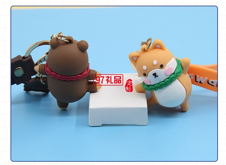 卡通可愛芭蕾舞小熊鑰匙扣汽車掛件娃娃機(jī)小禮品鑰匙鏈