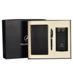 高檔商務保溫杯、筆、筆記本套裝