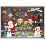 圣誕雪花圣誕節彩色墻貼