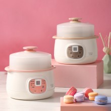 小浣熊電燉鍋紫砂陶瓷煲隔水燉煲湯藥壺鍋燉盅嬰兒輔食煮粥養生鍋