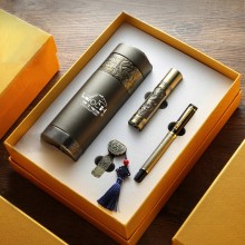  年會會議 杯子+電源+簽字筆+U盤 青銅套裝企業周年禮品定制