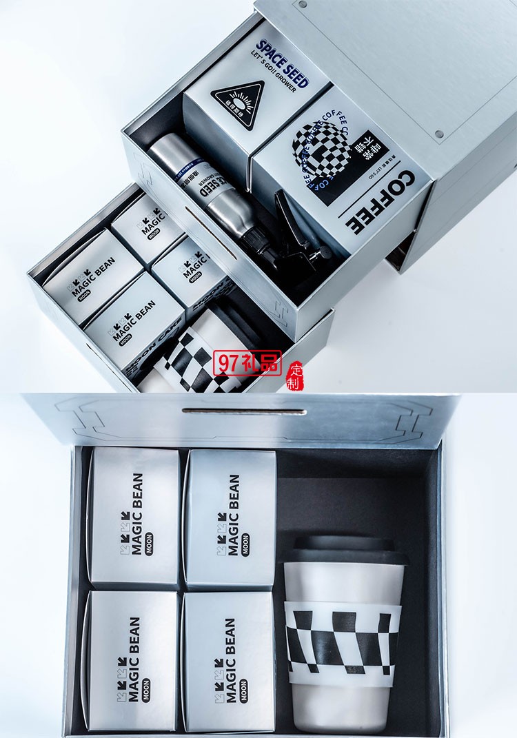 中秋集團企業員工福利創意禮盒勇往植前 - 抽屜禮盒