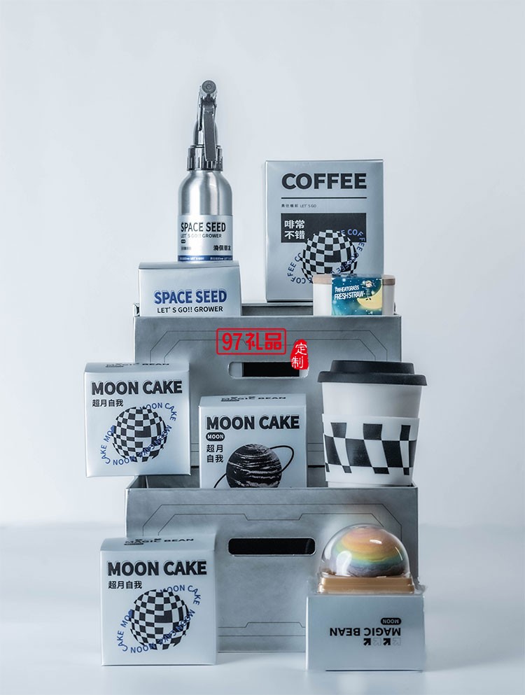 中秋集團企業員工福利創意禮盒勇往植前 - 抽屜禮盒