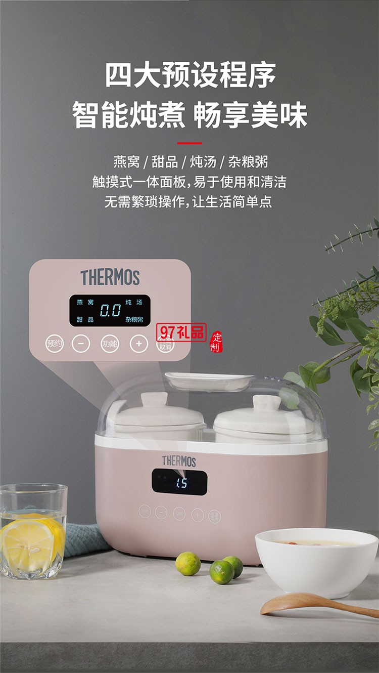 雙內膽組合健康營養微電腦隔水電燉鍋