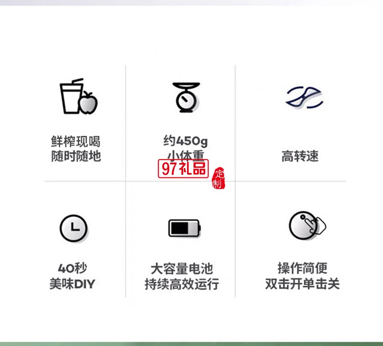 榨汁機家用小型便攜式水果電動榨汁杯果汁機迷你多功能炸果汁定制公司廣告禮