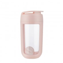 尊享 運(yùn)動搖搖杯-櫻粉杯內(nèi)有硅膠球蛋白粉奶昔麥片酸奶果醬等快速搖勻