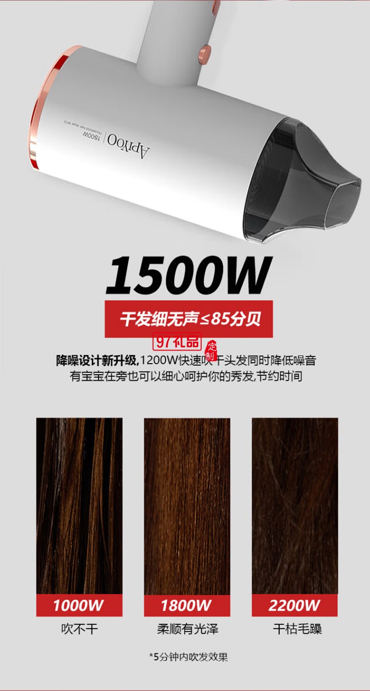 艾優（Apiyoo）電動牙刷 吹風機禮盒套裝 PW-2定制公司廣告禮品