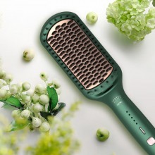 負離子直發梳子 直卷兩用直發夾板 卷發棒914F定制公司廣告禮品