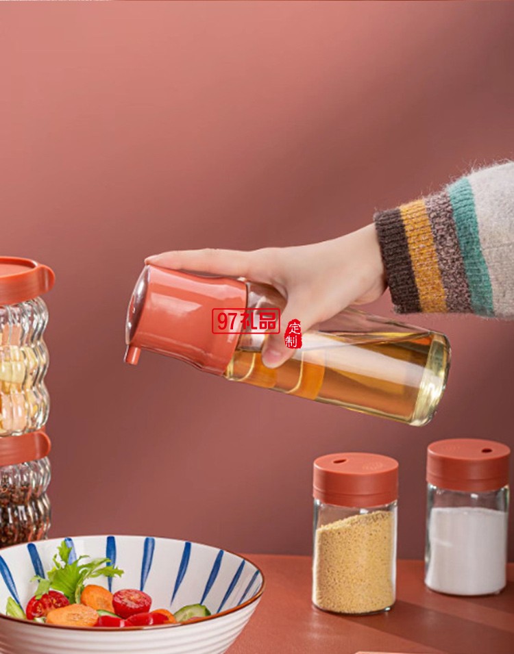 日式油壺四件套 玻璃油壺調味瓶套裝 廚房醬油醋瓶活動禮品批發