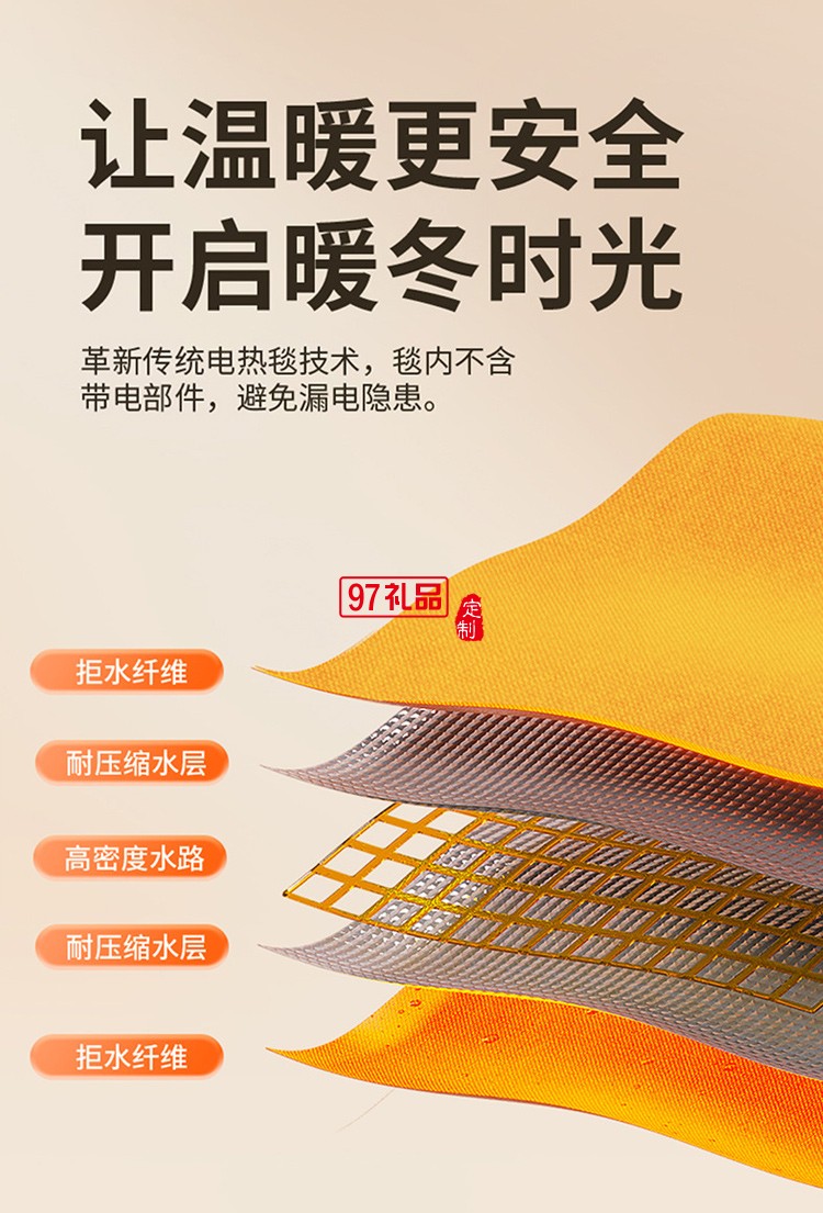 向物水暖電熱毯雙人雙控電褥子單人調溫家用水循環炕水熱毯床墊水