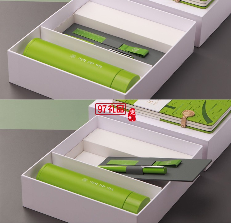 A5搭扣本+筆+保溫杯 套裝禮盒套裝高檔實用保溫杯禮物