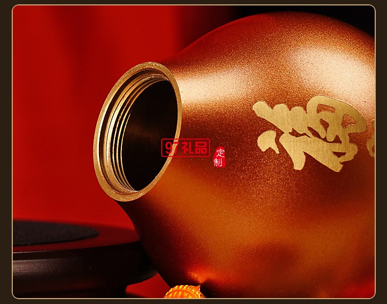 全銅葫蘆擺件客廳玄關家居飾品長輩賀壽禮品