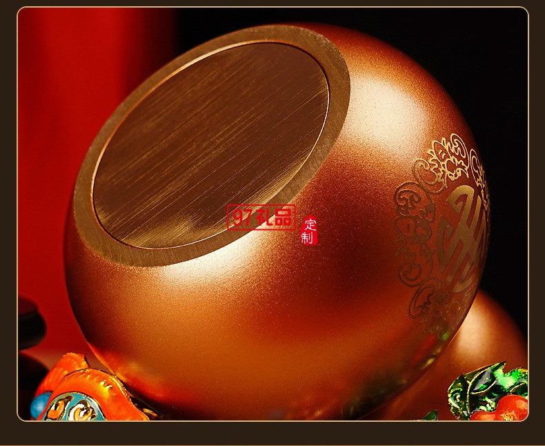 全銅葫蘆擺件客廳玄關家居飾品長輩賀壽禮品