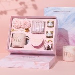 女神節送禮高顏值馬克水杯禮物套裝伴手禮三八節禮