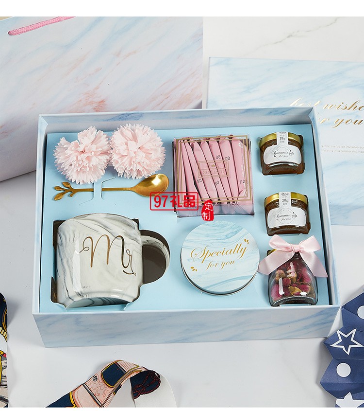 女神節(jié)送禮高顏值馬克水杯禮物套裝伴手禮三八節(jié)禮