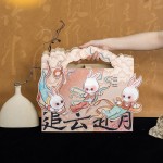 新款中秋節手提毛氈禮品環保裝飾高檔伴手禮原創定制