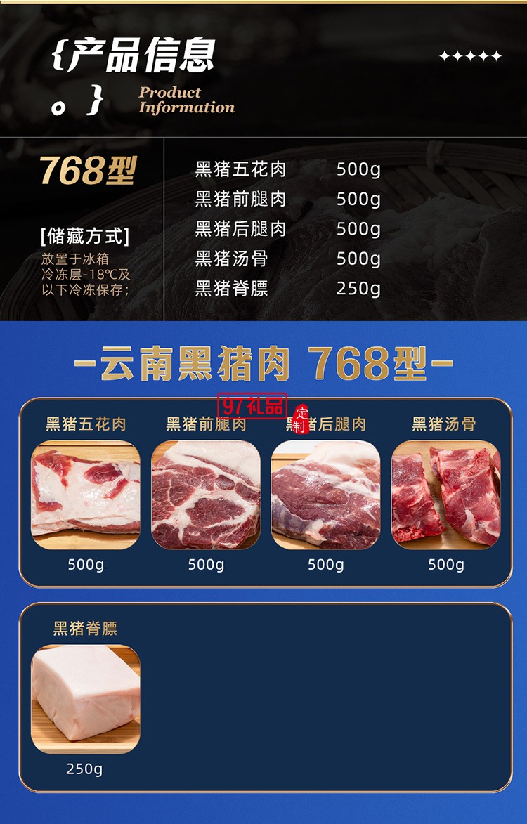蟹狀元 云南黑豬肉禮券禮盒春節年貨大禮包