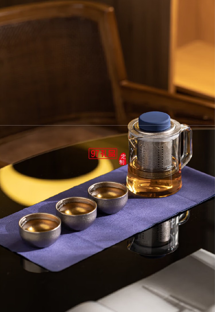 鈦藍飄逸藍尊套裝 OD-40PYZ 輕奢高檔茶具禮盒精美套裝