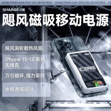 閃極-颶風(fēng)磁吸移動電源10000mAh
