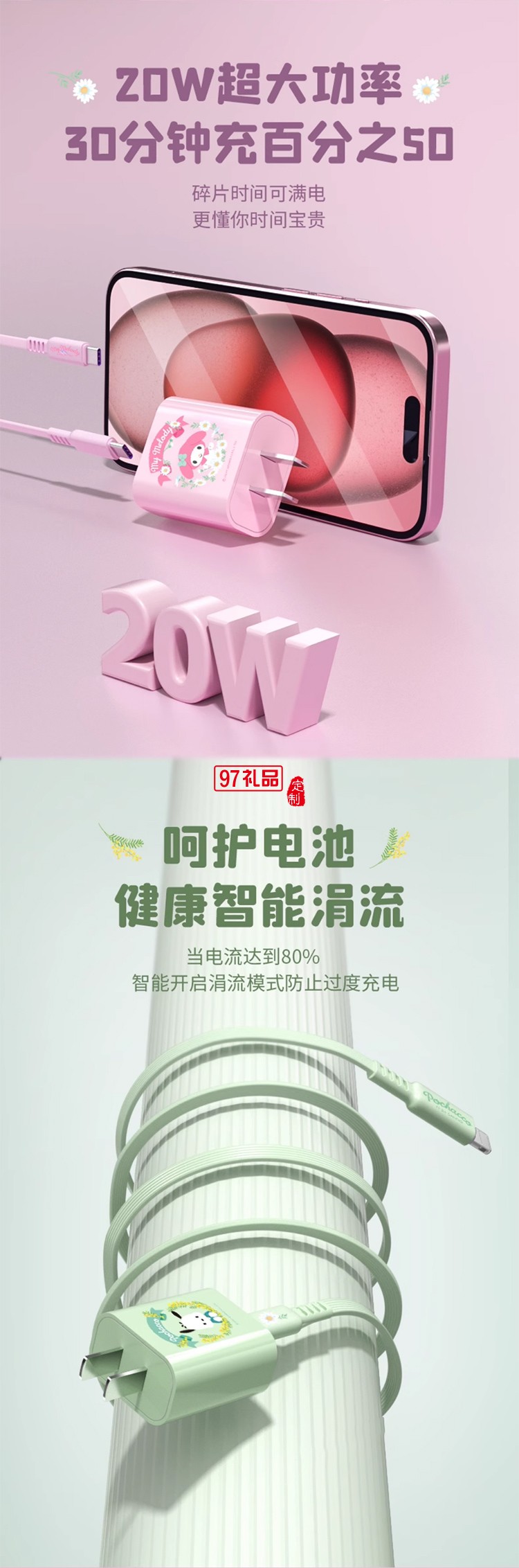 三麗鷗CH-663充電頭