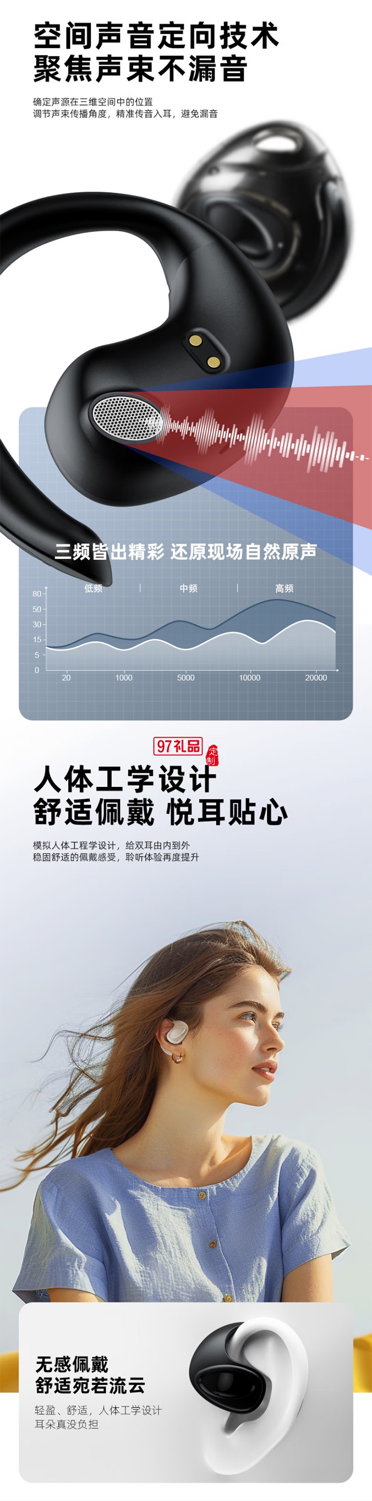 聯想thinkplus開放式藍牙耳機 X15PRO II