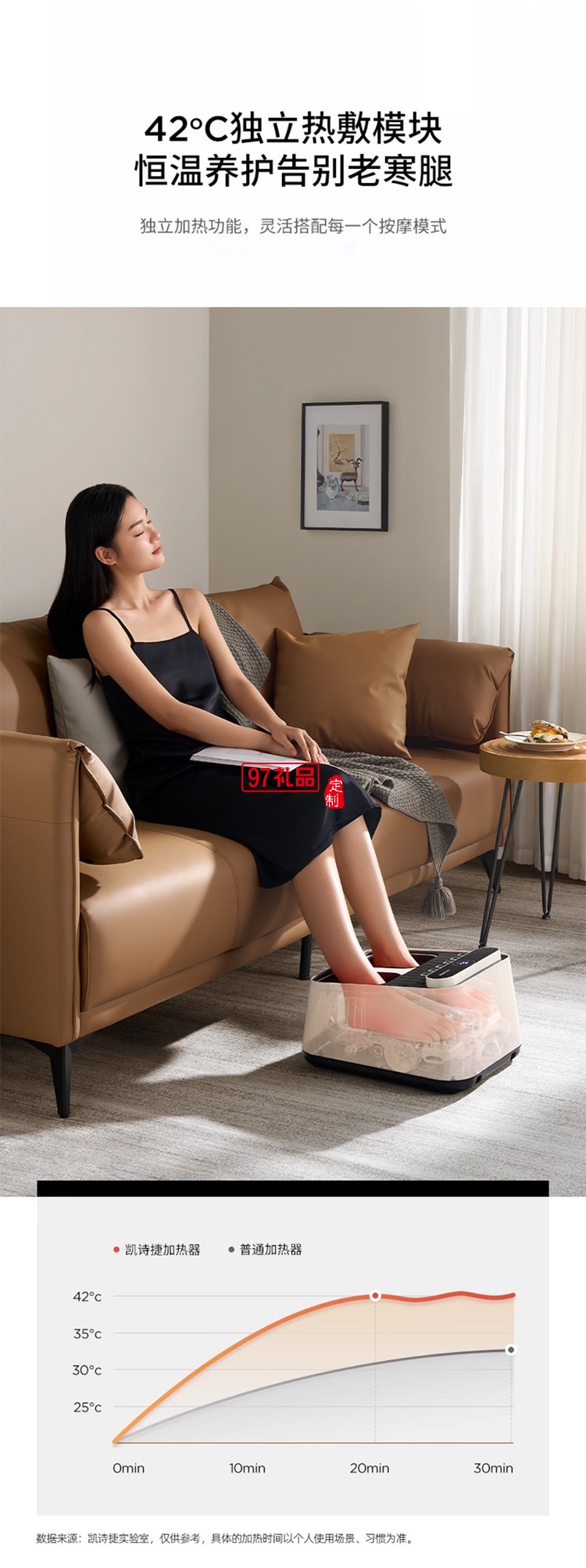 凱詩捷（KASJ） 足療機足底按摩儀腳部足部腳底按摩器送父親母親長輩生