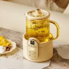 康寧迷你養生壺養生杯全玻璃小型電燉杯電熱杯煮花茶壺燒水壺 辦公室熱牛奶