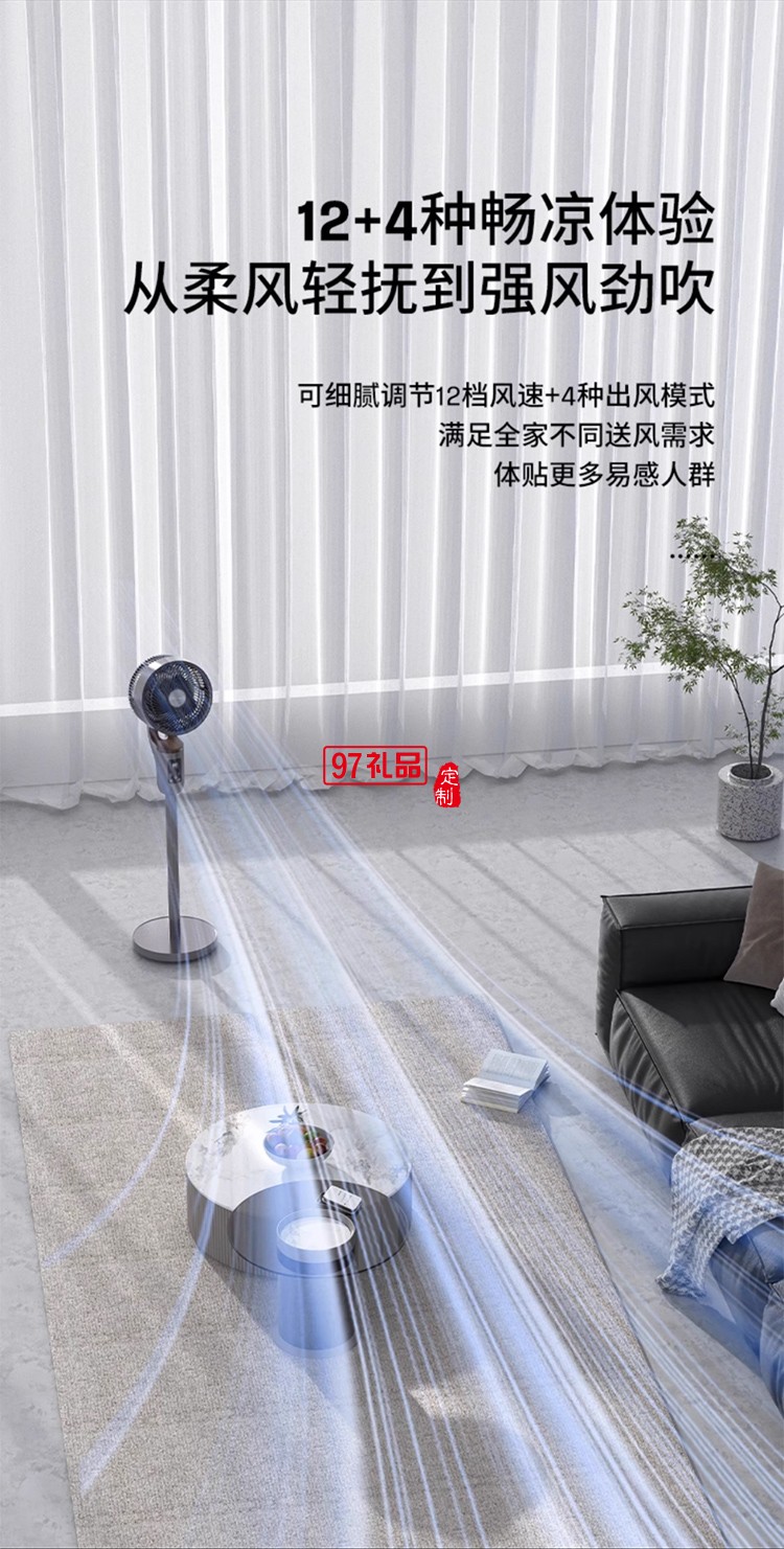 西屋空氣循環扇電風扇2025新款超音靜家用大風力風扇落地扇式臥室