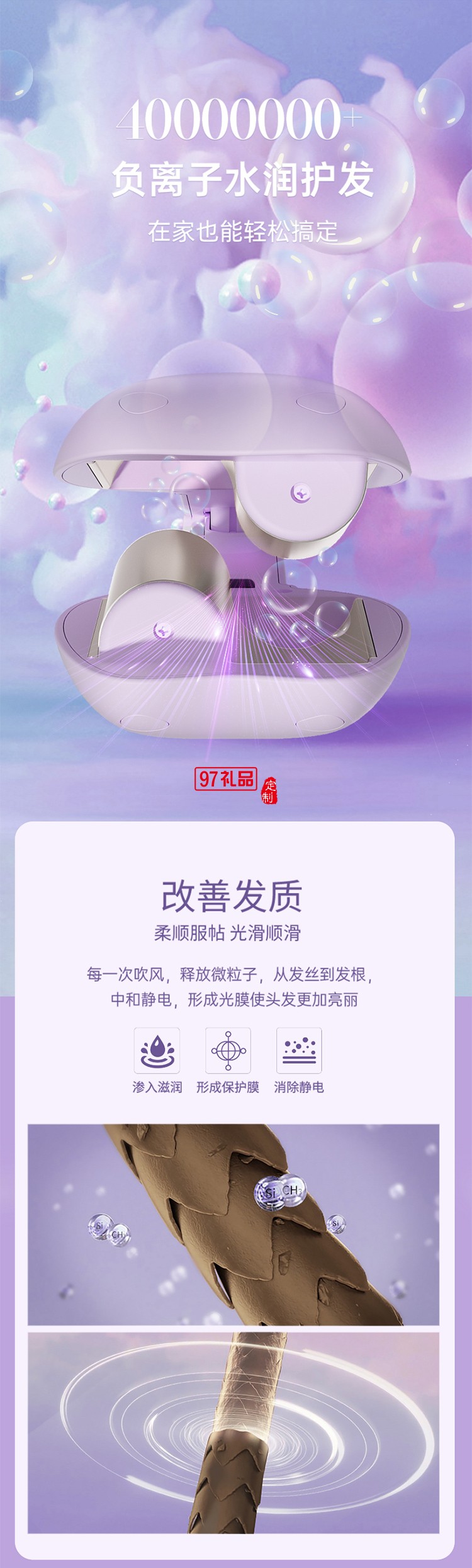 志高蛋卷卷發棒蛋蛋卷負離子夾板水波紋持久定型大卷神器法式貓爪羊毛卷