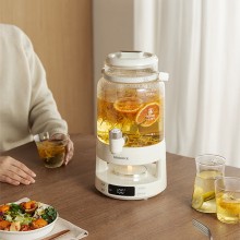 GLASSLOCK花茶電熱水瓶養生壺帶水龍頭恒溫玻璃煮果茶泡酒桶燒水壺