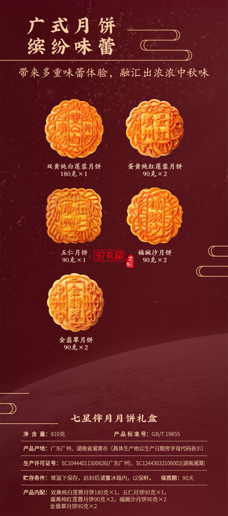 廣州酒家為食喵廣州酒家七星伴月月餅禮盒