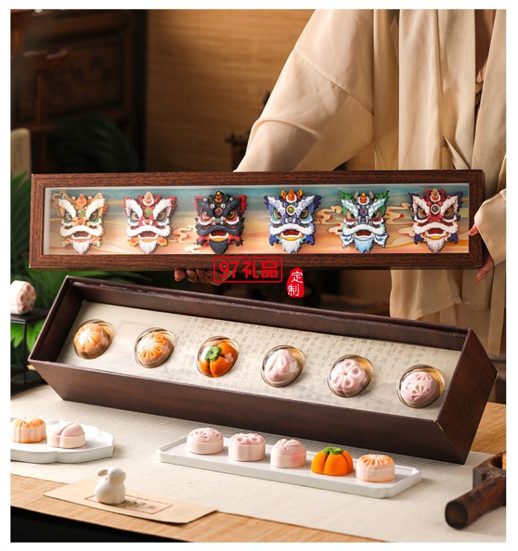 金華火腿中秋月餅禮盒中秋送禮企業團購 獅來運轉禮盒