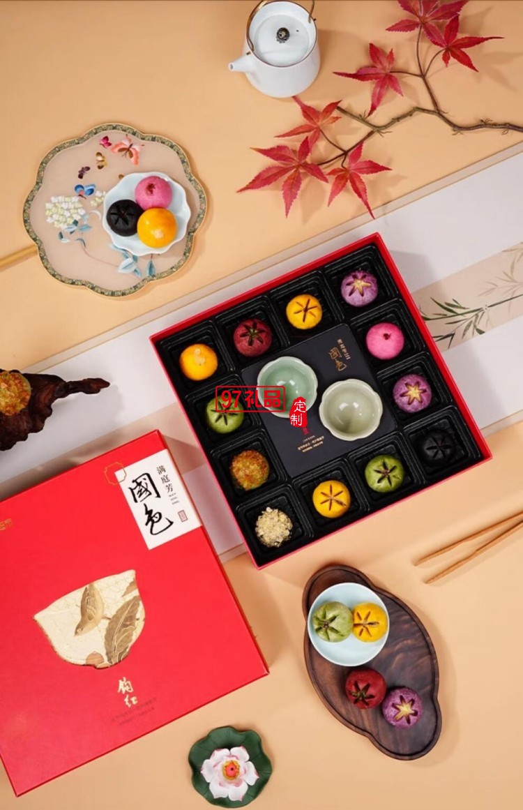 南宋胡記錦色蓮華禮盒杭州特產(chǎn)小吃休閑零食新中式糕點(diǎn)心禮盒
