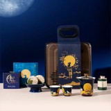 中秋桂月團圓?國風陶瓷茶具套裝 手繪玉兔品茗杯壺 送禮盒裝