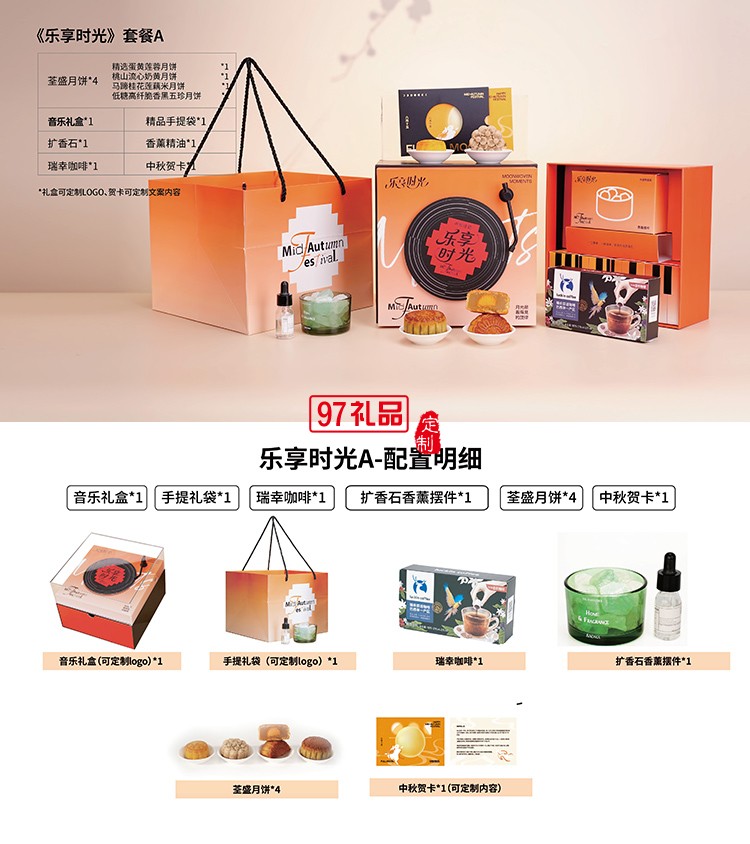 樂享時光中秋佳節贈禮嚴選香薰咖啡堅果套裝