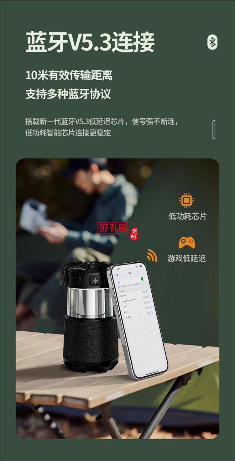 無線藍牙音箱戶外露營便攜音響電腦高音質重低音炮環繞露營小音響立體蘋果華