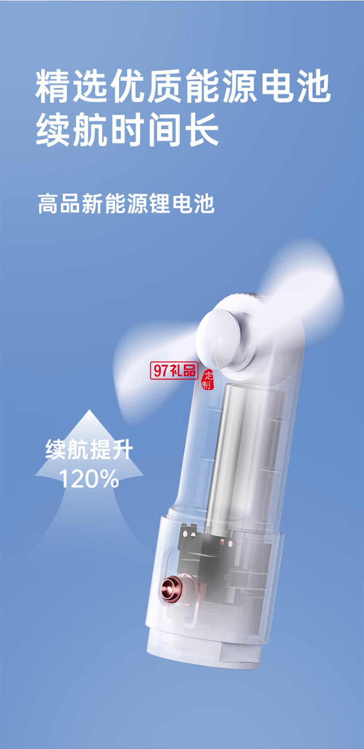 暴走【口袋風扇】手持小風 多功能隨身便攜可充電輕音3檔大風力戶外辦公室